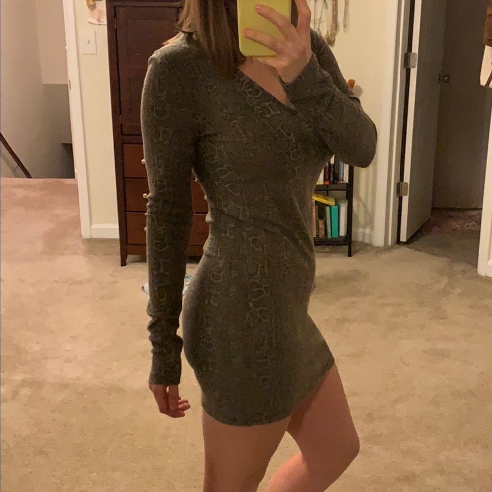 Snakeskin Bodycon Dress